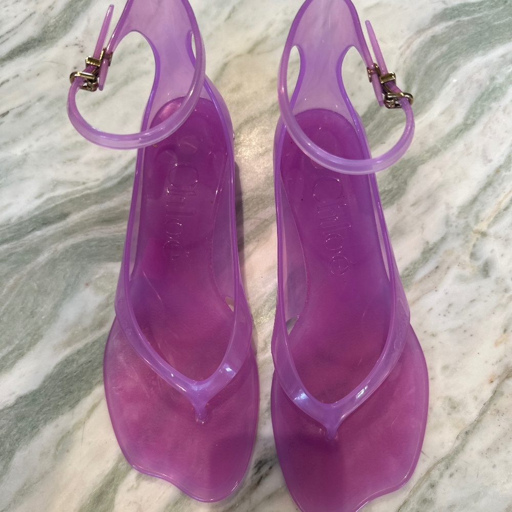 Chloé Jelly Heeled Sandals - Picture 2 of 4